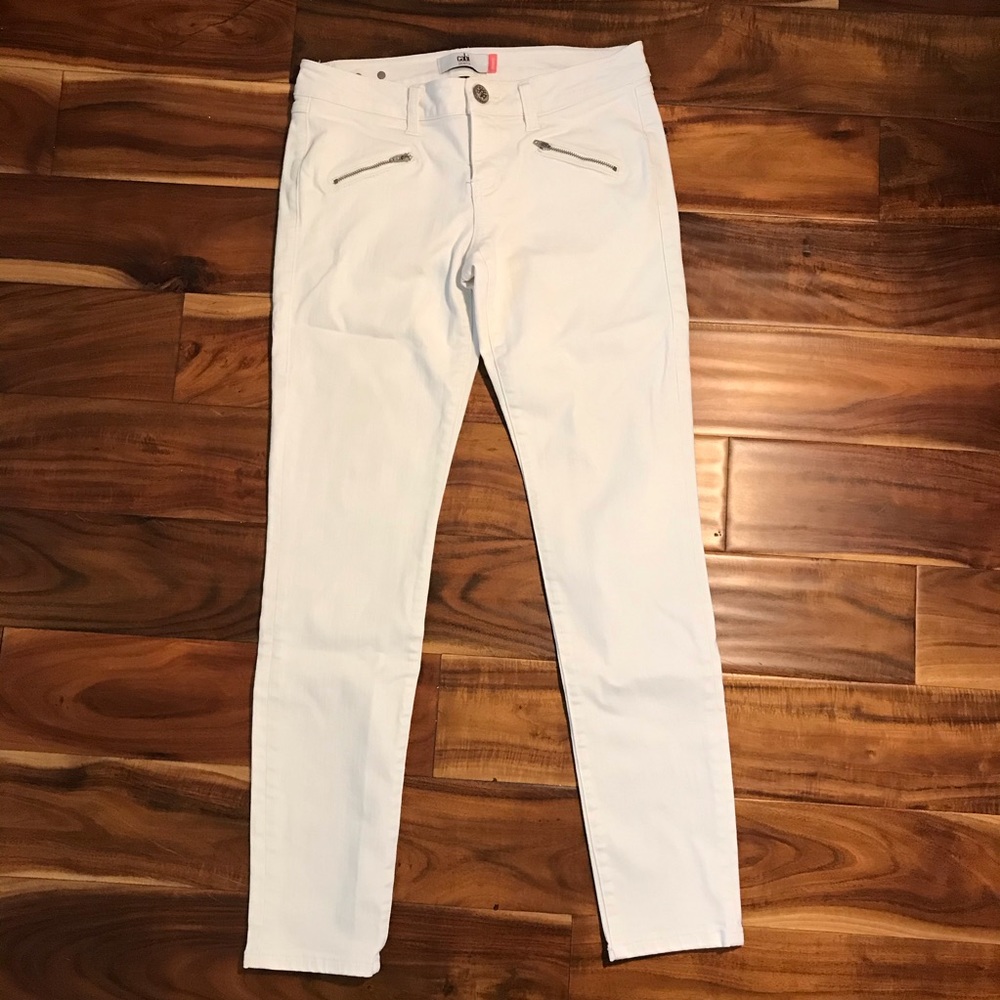 CAbi White Skinny Jeans